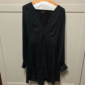 Banana Republic flowy mini party dress in black